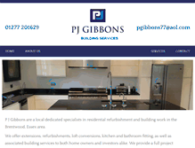 Tablet Screenshot of pjgibbons.co.uk